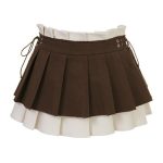 Chân Váy Xếp Ly Phối Màu  – Thanh Lịch Chuẩn Preppy